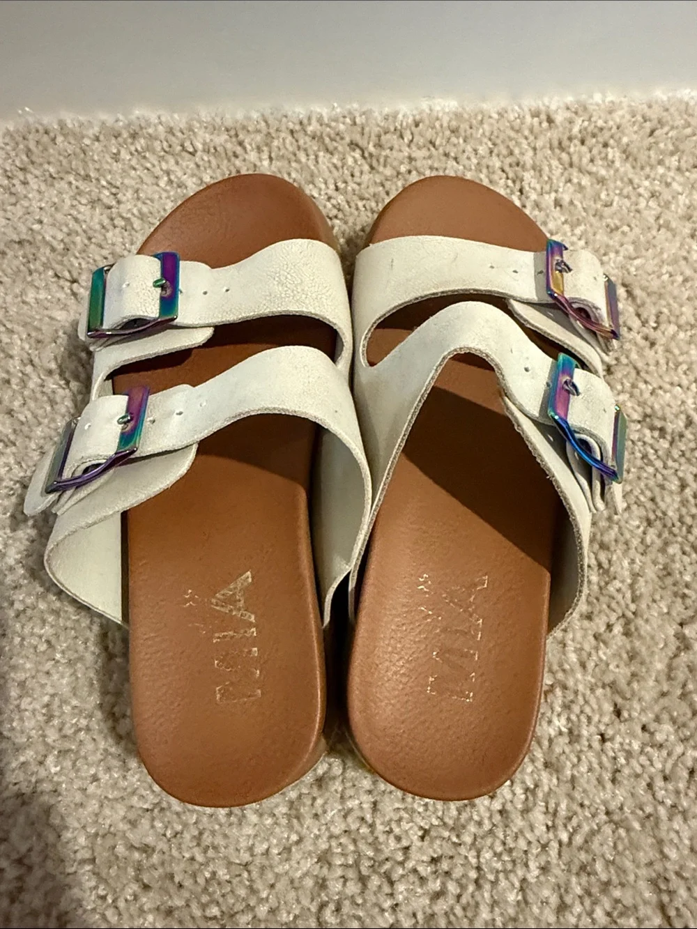 Mia Little Kelli Double-Buckle Slide Sandals